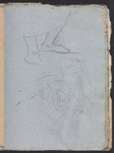 Cuaderno de Bocetos de Verona: Estudio de pies (página 53) de Francesco Lorenzi