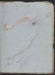 Cuaderno de bocetos de Verona: Estudio de manos y brazos página 29 de Francesco Lorenzi