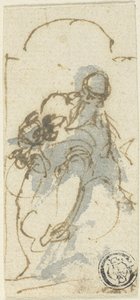 Santo en un nicho de Francesco Maffei