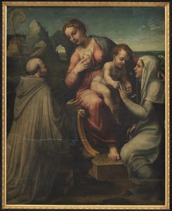 La Virgen y el Niño con Santos de Francesco Menzocchi