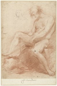 Estudio de un modelo de desnudo masculino de Francesco Montelatici