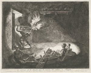 Soldatenkazerne te Pompeya Antigüedades de Magna Graecia (título de la serie) de Francesco Piranesi