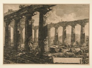 Vista interior del Templo, que el de Francesco Piranesi