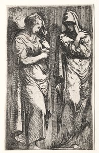 Dos mujeres romanas de Francesco Primaticcio