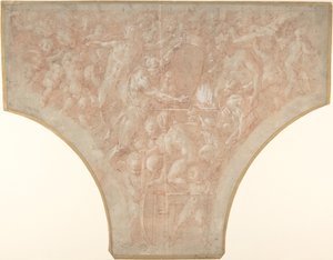 Vulcano forjando los dardos de Cupido, 1552-56 de Francesco Primaticcio