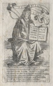 Las sibilas: La sibila de Delfos, 1400s de Francesco Rosselli