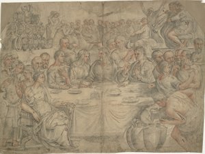 Las bodas de Caná de Francesco Salviati