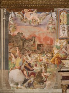 La derrota de los volscos de Francesco Salviati