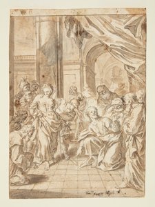 Cristo y la Mujer Adúltera de Francesco Saverio Mergolo