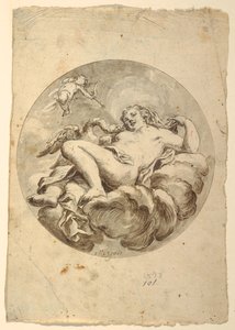 Proyecto para un Fresco en el Techo: Leda y el Cisne de Francesco Saverio Mergolo