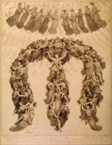 Ilustración de la Divina Comedia de Dante Alighieri Paradiso canto XVIII
