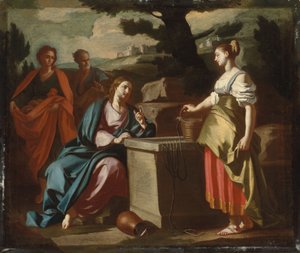 Cristo y la Mujer de Samaria en el Pozo de Francesco Solimena