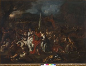 David vencedor de los amalecitas, 1720-21 de Francesco Solimena