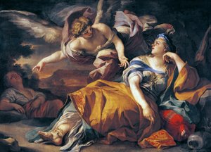 Agar y el ángel, por Francesco Solimena de Francesco Solimena