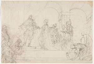 Reunión de Salomón y la Reina de Saba de Francesco Solimena
