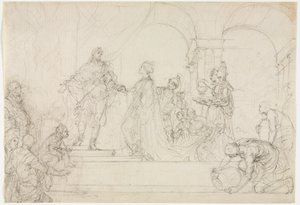 Encuentro de Salomón y la reina de Saba de Francesco Solimena