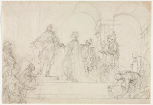 Encuentro de Salomón y la Reina de Saba de Francesco Solimena