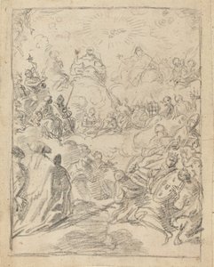 El triunfo de la Trinidad (La Gloria) de Francesco Solimena