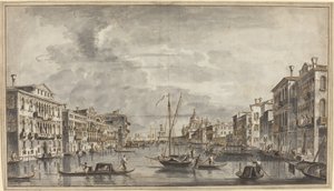 El Gran Canal Mirando hacia la Salute y la Dogana