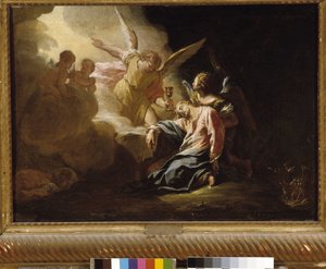 Cristo en el jardín de los olivos de Francesco Trevisani