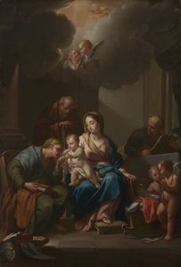 Presentation Sketch for "The Holy Family with Saints Anne, Joachim, and John the Baptist" (for Santa Maria in Via Lata, Roma)