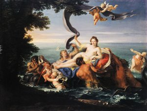 Triunfo de Galatea, de Francesco Trevisani (1656-1746), óleo sobre lienzo. de Francesco Trevisani