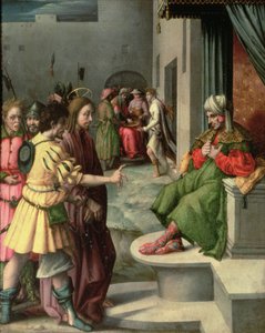 Cristo ante Caifás de Francesco Ubertini Bacchiacca
