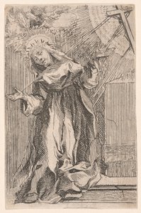Santa Catalina de Siena recibe los estigmas de Francesco Vanni