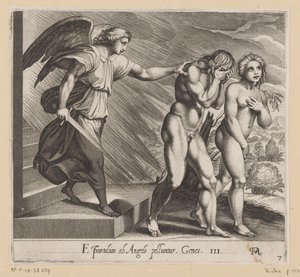 Expulsión del Paraíso de Francesco Villamena
