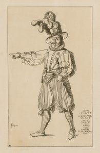 Jean le Grott de Lucerna, guardia del Papa, 1613