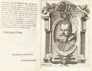 Retrato de Galileo Galilei, 1623 de Francesco Villamena