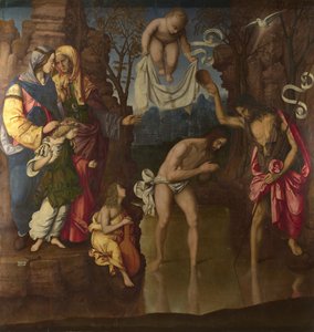 El bautismo de Cristo, 1514 de Francesco Zaganelli