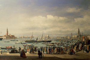 Llegada de Napoleón III a Venecia de Francesco Zanin