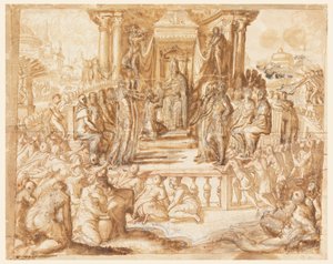Estudio para un fresco de Francesco de Rossi