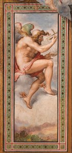 KAIROS (tiempo de ocasión oportuna) - Tiempo de decisión (Kairos) fresco de Francesco de Rossi (1510-1563) alrededor de 1544 Palazzo Vecchio, Florencia