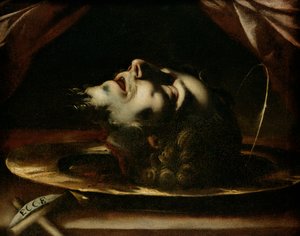 La cabeza de San Juan Bautista de Francesco del Cairo