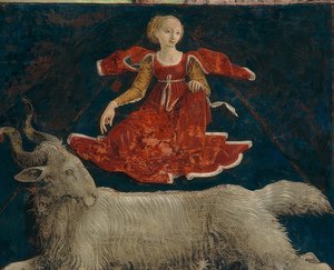 Aries, signo zodiacal del mes de marzo de Francesco del Cossa