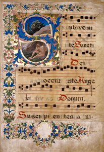 Recortes de un libro de coro de Francesco di Antonio del Chierico