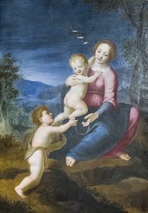 La Virgen con Jesús y Juan Bautista