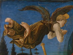 Panel de Ángel del Retablo de Santa Trinità de Pistoia, 1455-1460 de Francesco di Stefano Pesellino