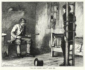 Ilustración para Grandes Esperanzas de Charles Dickens (grabado)