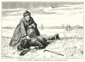 Ilustración para Grandes Esperanzas de Charles Dickens (grabado)