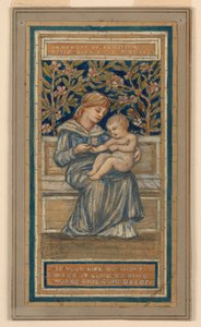 Diseño para ventana de vidrieras en memoria de Christina Trask de Francis Augustus Lathrop