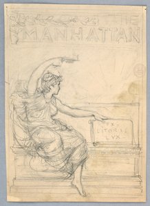 Diseño para la portada de la revista Manhattan Illustrated Monthly