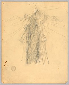 Boceto para la figura central en la Ascensión de Francis Augustus Lathrop