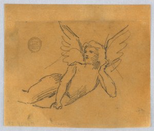 Boceto para putto de Francis Augustus Lathrop