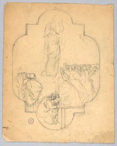 Boceto para una ventana o techo de Francis Augustus Lathrop