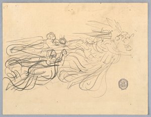 Boceto de Ángeles de Francis Augustus Lathrop