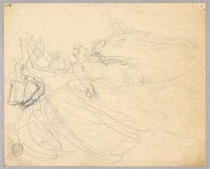 Boceto de Grupo Figural para la Ascensión de Francis Augustus Lathrop