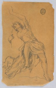 Boceto de figura con drapeado de Francis Augustus Lathrop